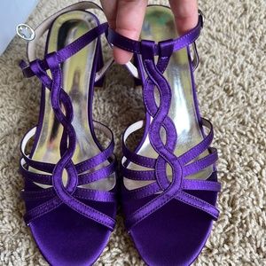 Purple Chunky Heels